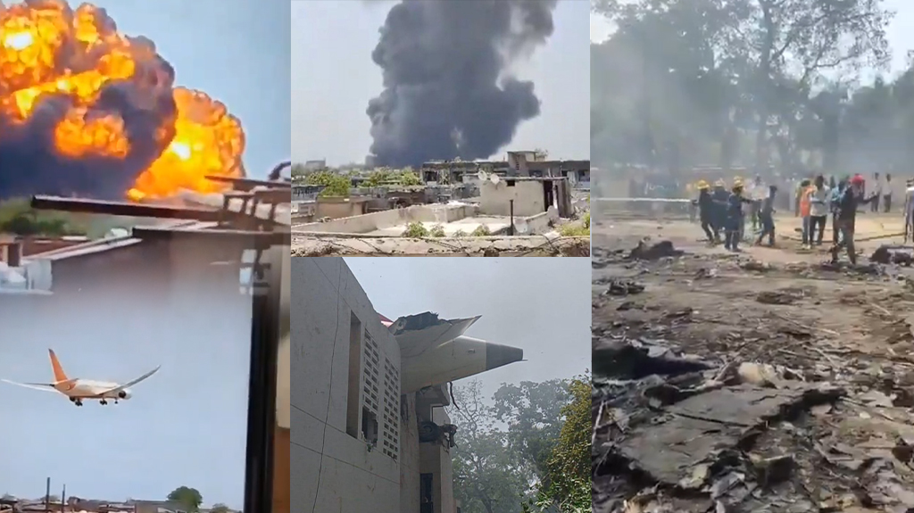 குஜராத்தில் ஏர் இந்தியா விமானம் கோர விபத்து.. 242 பயணிகள் நிலைமை கேள்விக்குறி… 05 2