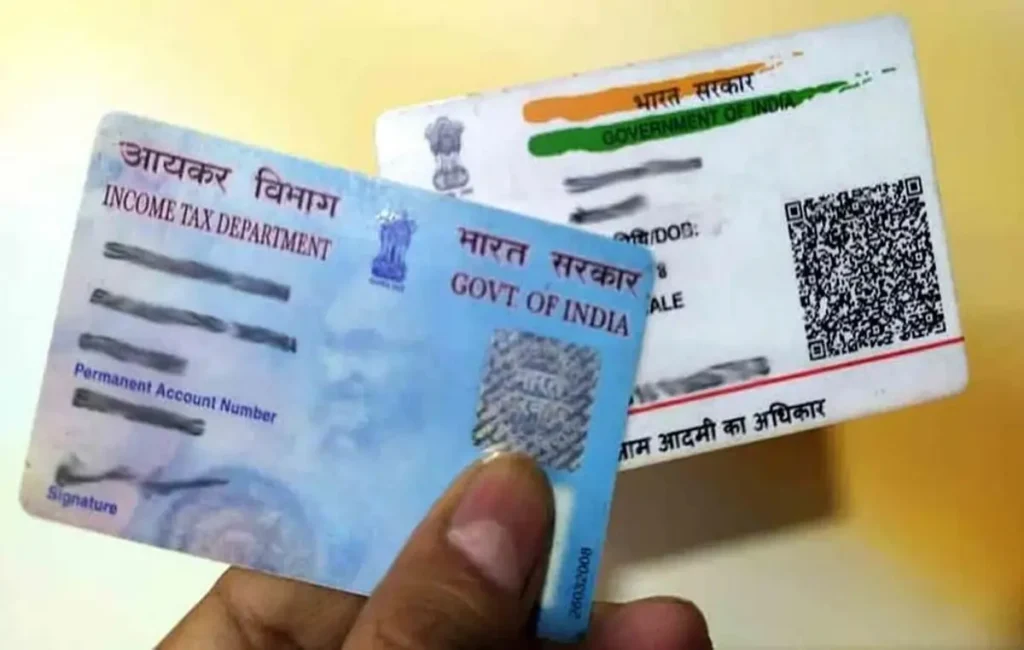 aadhar pan card link