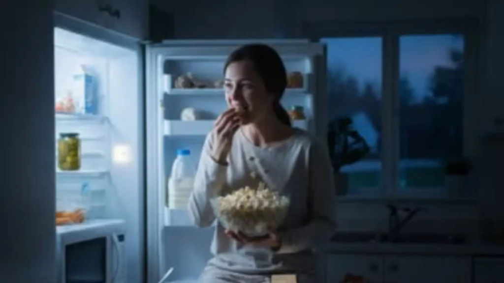 உங்களுக்கு நள்ளிரவில் சாப்பிடும் பழக்கம் இருக்கா?. ஆபத்தான பக்கவிளைவுகளை ஏற்படுத்தும்!. midnight snacking side effects