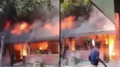 வங்கதேசத்தில் மீண்டும் வன்முறை!. இந்து ஆசிரியரின் வீட்டுக்கு தீவைத்து அச்சுறுத்தல்!