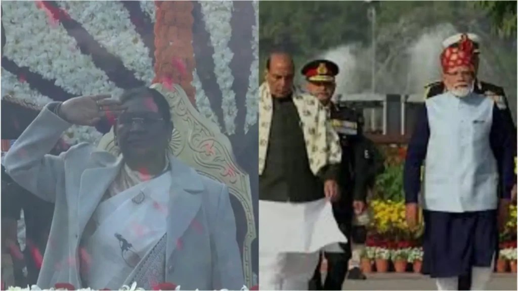 77-வது குடியரசு தினம்!. செங்கோட்டையில் தேசியக்கொடியை ஏற்றினார் குடியரசுத் தலைவர்! delhi red ford republice day