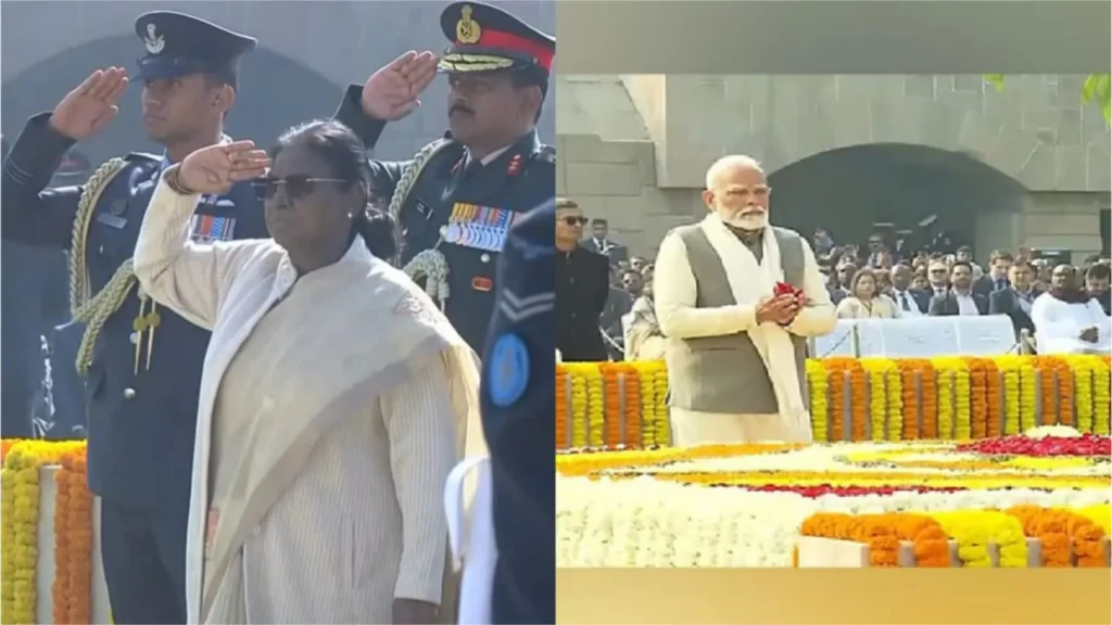 மகாத்மா காந்தியின் 79-வது நினைவு தினம்!. ஜனாதிபதி, பிரதமர் மரியாதை!. mahatma gandhi