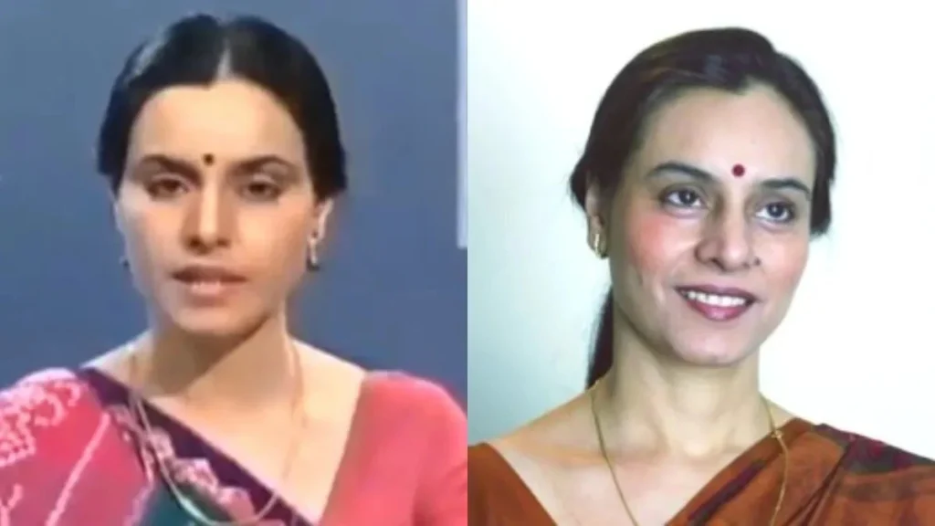 Sarla Maheshwari Doordarshan newsreader