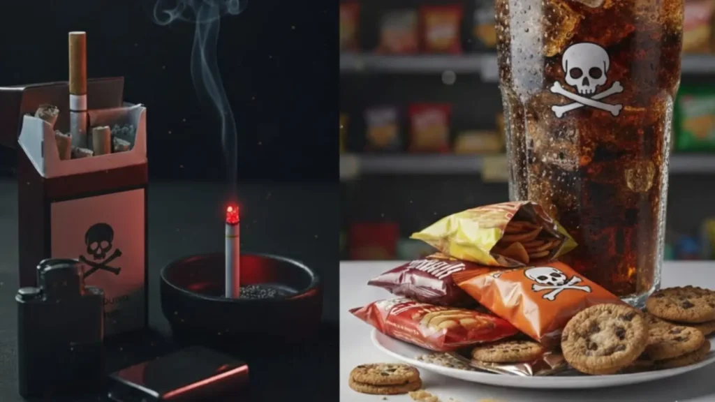 cool drinks chips cigarette