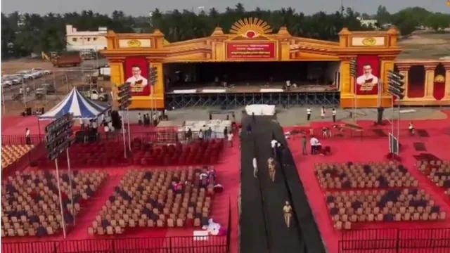 பரபரப்பாக தயாராகிவரும் திமுகவின் வாக்குச்சாவடி முகவர்கள் பயிற்சி மாநாடு! dmk manadu polling