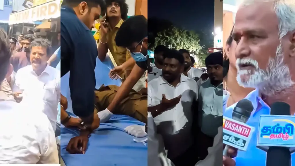 முற்றும் திமுக – தவெக மோதல்: கட்சியினரை விரட்டியது திமுகவினரா? மக்களா? dmk tvk clash