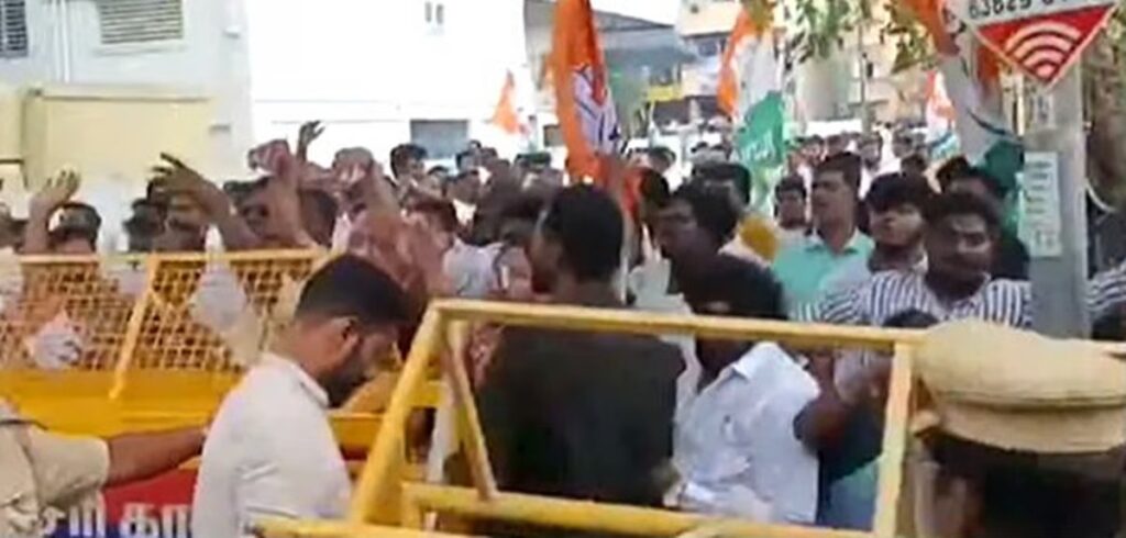 pondicherry bjp cong clash