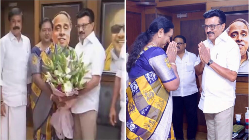 அதிமுக மெகா கூட்டணி கனவில் பேரிடி!. திமுகவில் இணைந்தார் பிரேமலதா!. உறுதியானது கூட்டணி! premalatha stalin