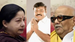 திமுகவை எதிர்க்க கட்சி ஆரம்பித்த கேப்டன்!. அவர் விட்டுச் சென்ற அரசியலும், இன்றைய யதார்த்தமும்! 6 vijayakanth jeyalalitha karunanidhi
