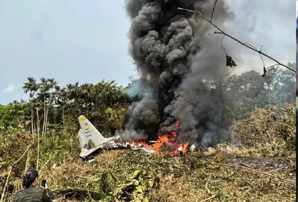 Colombia plane crashes