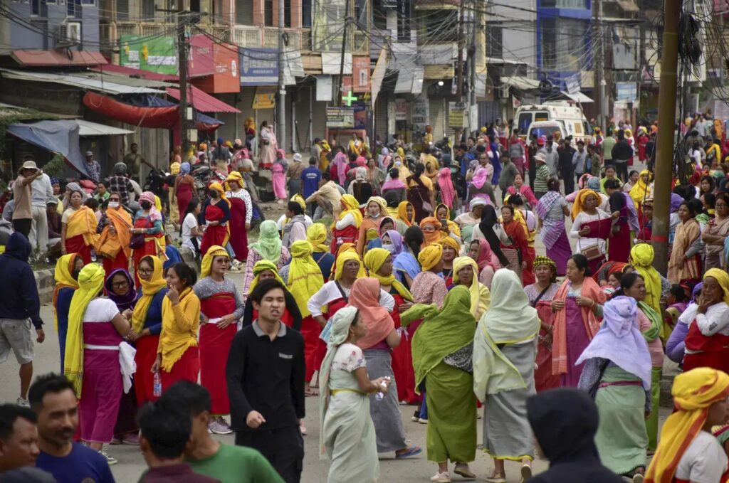 manipur mothers protest