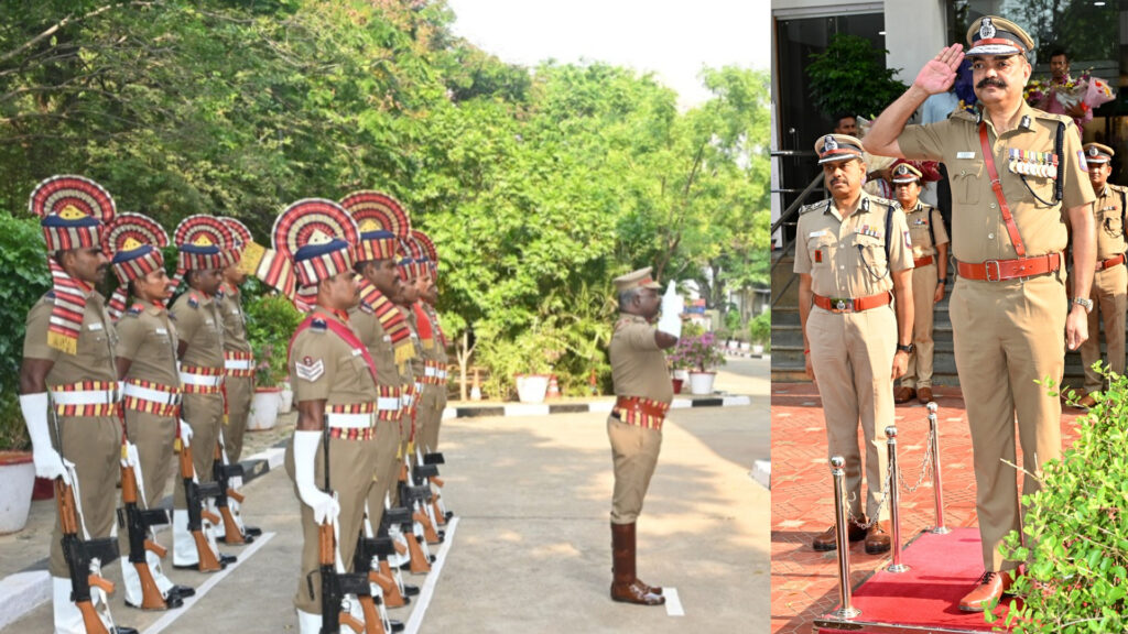 சென்னை மாநகர காவல் ஆணையர் அமல்ராஜ் ஐ.பி.எஸ் – காவல்துறை மரியாதையுடன் பொறுப்பேற்பு 1 007 Amalraj 1