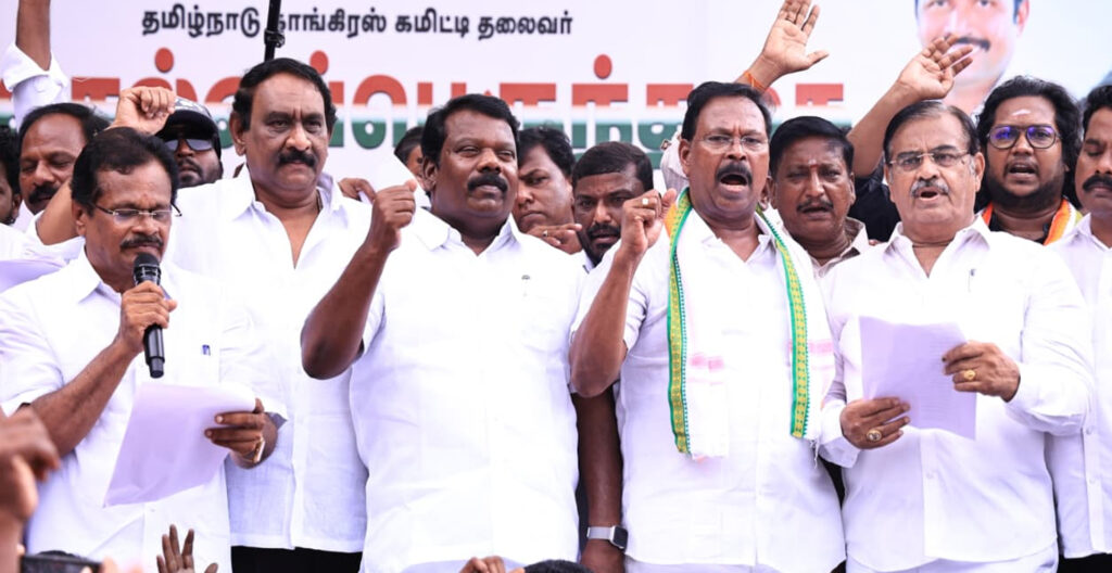 சட்டத்தை மீறி ஒன்றிய அரசு செயல்படுகிறது – காங்கிரஸ் தலைவர் கு.செல்வப்பெருந்தகை குற்றச்சாட்டு 011 congress