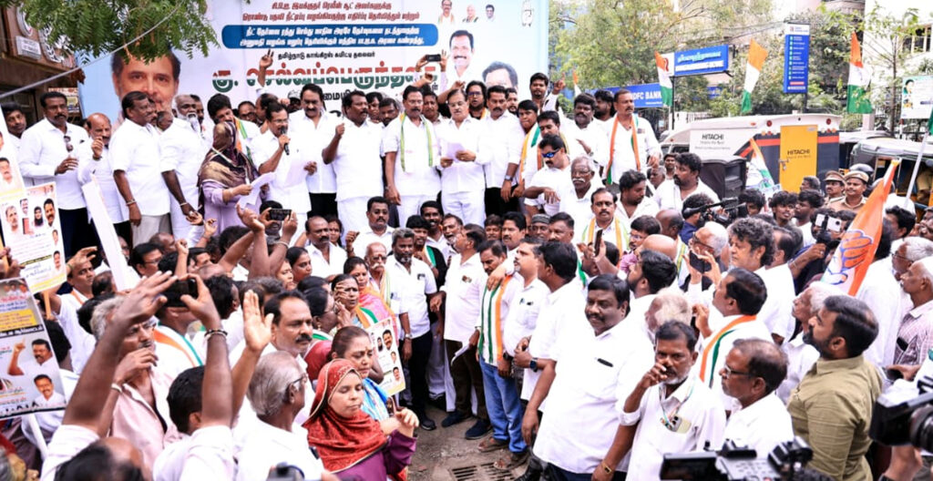 சட்டத்தை மீறி ஒன்றிய அரசு செயல்படுகிறது – காங்கிரஸ் தலைவர் கு.செல்வப்பெருந்தகை குற்றச்சாட்டு 1 011 congress A