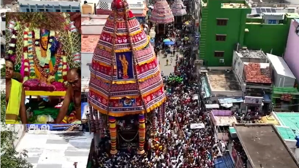 திருச்செங்கோடு அர்த்தநாரீஸ்வரர் கோயில் தேர் திருவிழா- தேர் சக்கரத்தில் சிக்கி ஒருவர் உயிரிழப்பு 015 car