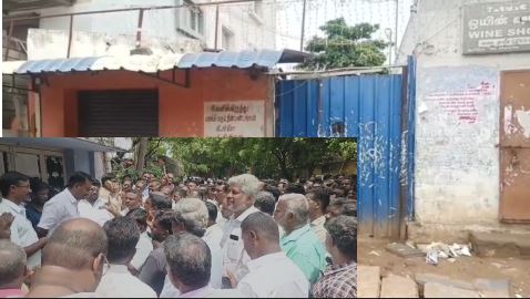 ஈரோடு : டாஸ்மாக் ஊழியர்கள் போராட்டம்..! காலி பாட்டில்களை திரும்பப் பெற வலியுறுத்தல்..! 3 17