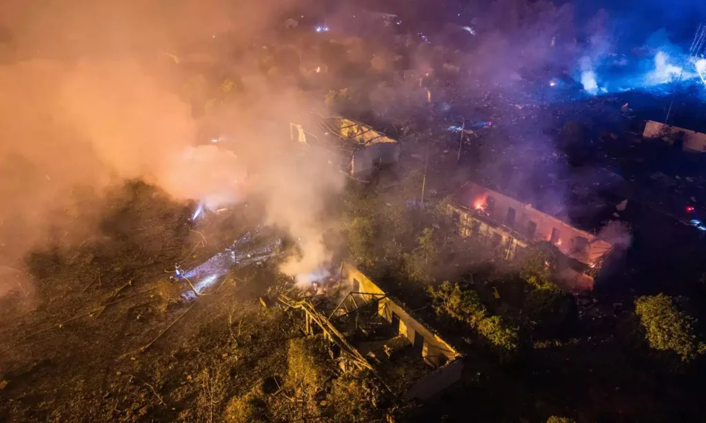 China Explosion Fireworks Plant