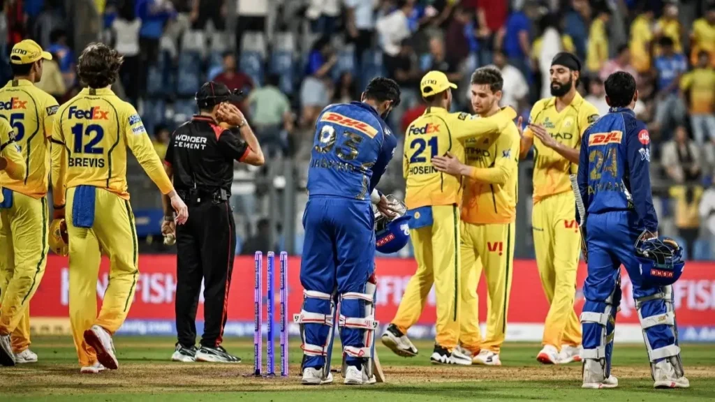 ஒரே சீசனில் டபுள் அட்டாக்!. MI-க்கு எதிராக சிஎஸ்கே மாஸ் ரெக்கார்ட்! mi vs csk record