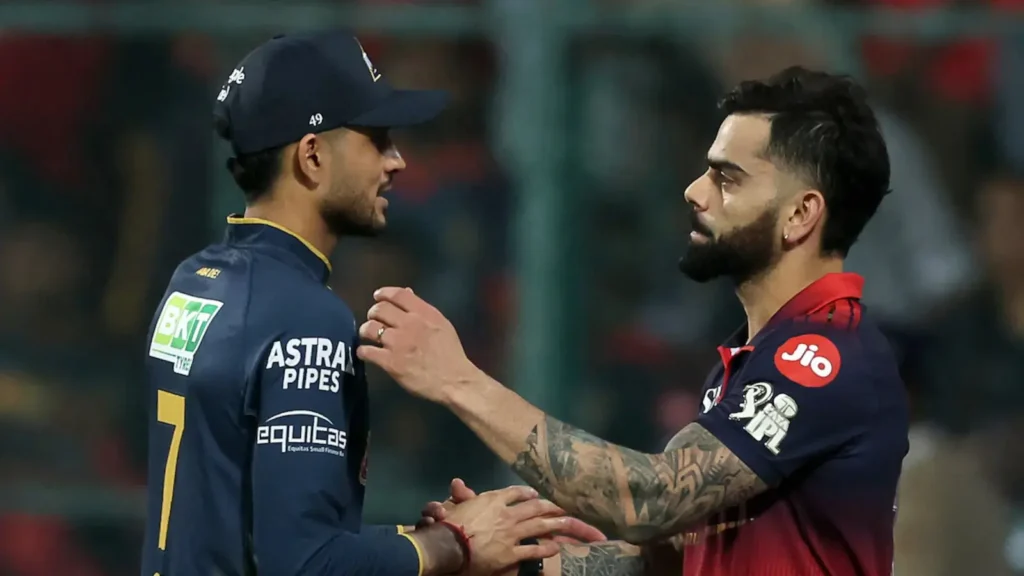 80% மழை அச்சுறுத்தல்!. ரிசர்வ் டே இல்லாத நாக்-அவுட்!. RCB-GT போட்டி ரத்தானால் யாருக்கு பைனல் வாய்ப்பு? rcb vs gt