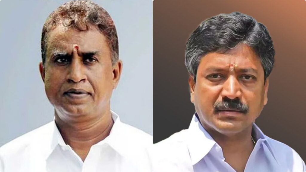 sp velumani cv shanmugam