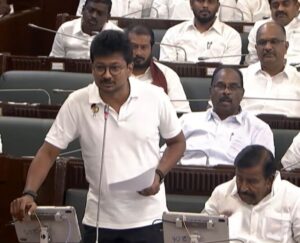 “ஓலைப்பாயில் தண்ணீர் ஊற்றியதுபோல உதயநிதி பேசக்கூடாது?” – தவெக விளாசல் udhayanithi