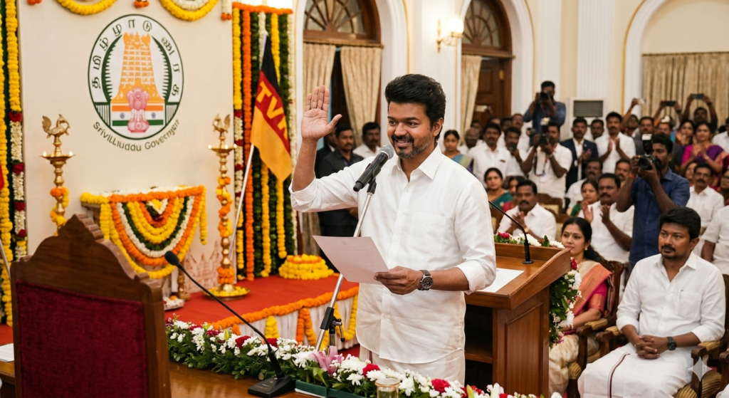 தள்ளிப் போகிறதா விஜய்யின் பதவி ஏற்பு விழா? – புதிய தகவல்கள் vijay cim