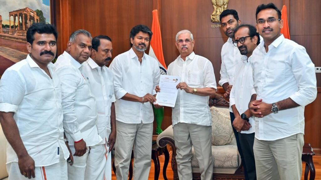 vijay meet governor today