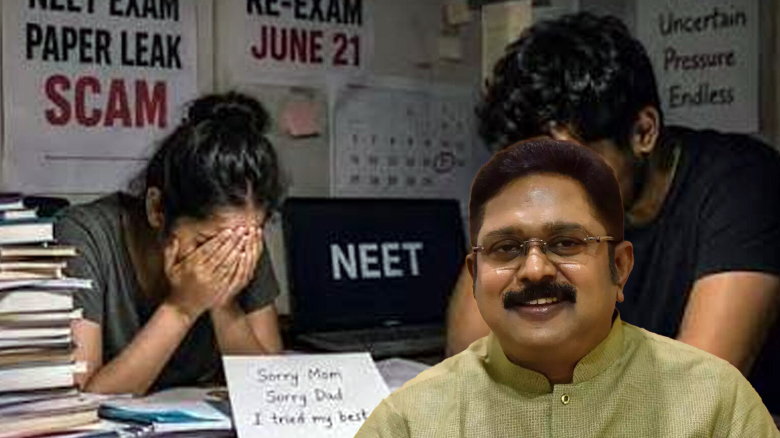 நீட் தேர்வு அச்சத்தால் மாணவிகள் உயிரிழப்பு; மத்திய அரசுக்கு டிடிவி தினகரன் கோரிக்கை 003 neet ttv