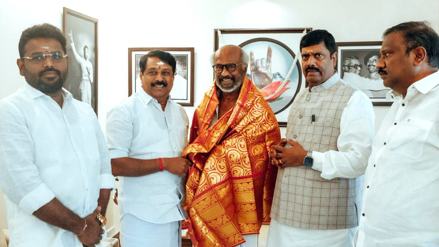 ரஜினியுடன் பாஜக தலைவர்கள் சந்திப்பு; அண்ணாமலையால் பீதியா? 004 rajini A