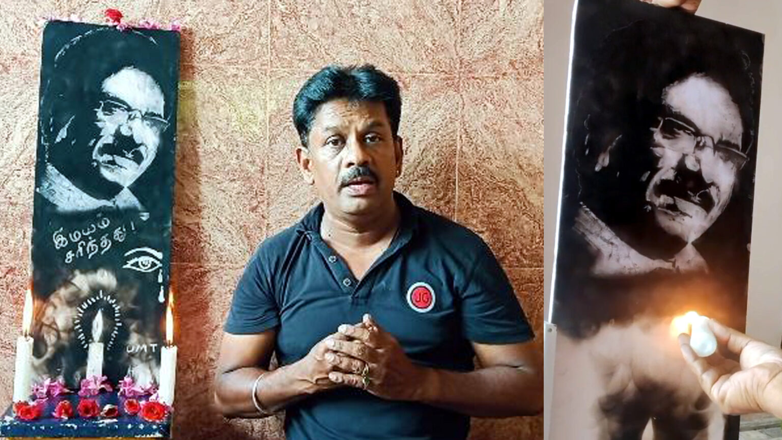புகை ஓவியத்தில் பாரதிராஜாவுக்கு தீபாஞ்சலி – கோவை கலைஞரின் வித்தியாச இரங்கல் 007 kovai fire