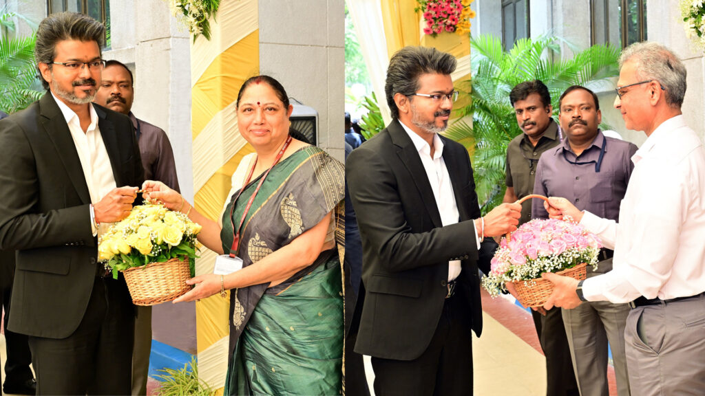 டெல்லியில் முதலமைச்சர் ஜோசப் விஜய் ; குடியரசுத் தலைவர், சோனியா காந்தி உள்ளிட்டோருடன் சந்திப்பு 2 008 CM VIJAY a