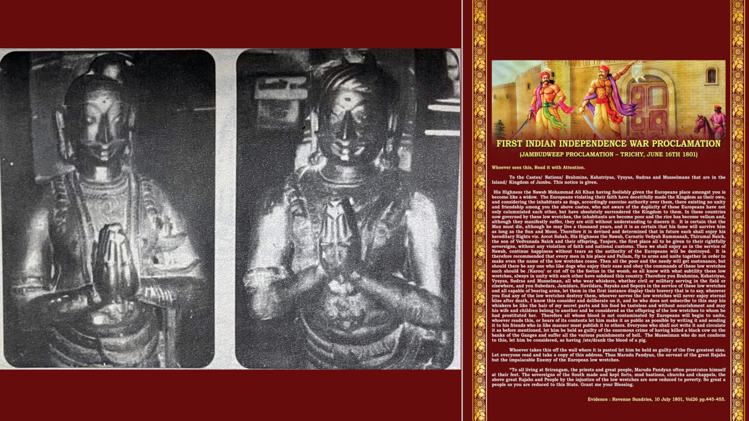 மருது சகோதரர்களின் ஜம்புத்தீவு பிரகடன நாள்; ஆளுநர் அர்லேகர் நினைவூட்டல் 008 governor