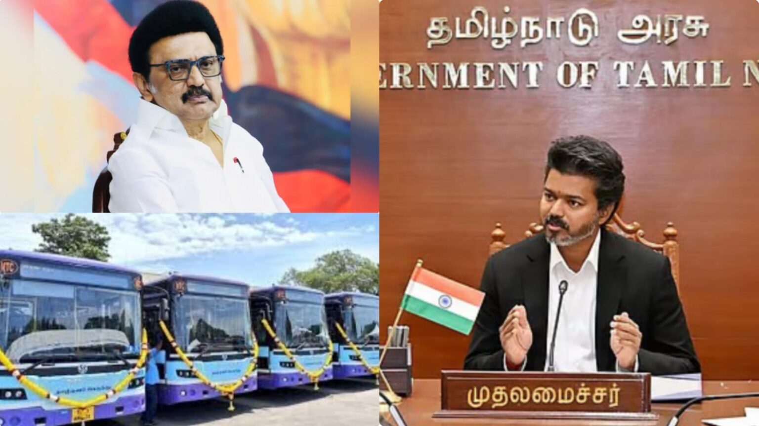 திமுக ஆட்சியில் கோரப்பட்ட 500 மின்சார பேருந்துகள் கொள்முதல் டெண்டர் ரத்து!. தவெக அரசு அதிரடி! 500 electric bus Tender cancel