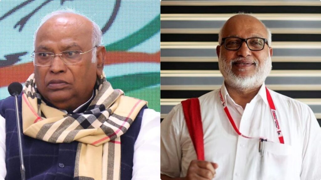 பாஜகவுடன் சிபிஎம்-க்கு தொடர்பா?. விளக்கம் கேட்டு மல்லிகார்ஜுன கார்கேவுக்கு எம்.ஏ.பேபி கடிதம்! M.A. Baby