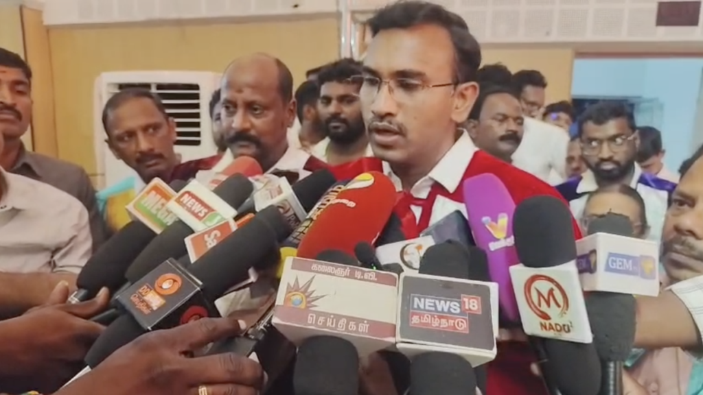 தப்பு செஞ்சா.. தவெகவினரா இருந்தாலும் கடும் நடவடிக்கை பாயும்..!! அமைச்சர் அருண்ராஜ் உறுதி..!! Screenshot 2026 06 14 at 1.33.23 PM