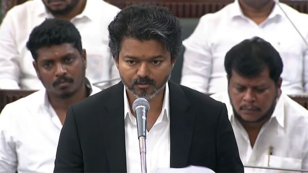 மேகதாது அணை விவகாரம்.. சிக்ஸர் அடித்த முதல்வர் விஜய்..!! சட்டசபையில் தனித்தீர்மானம்..!! image 3 8