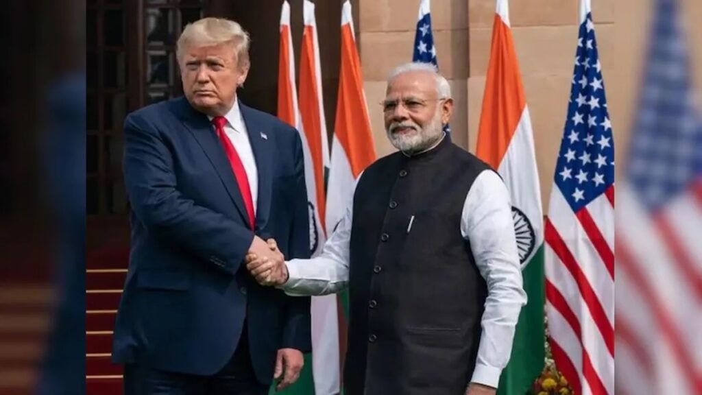 பிரான்சில் மோடி – டிரம்ப் சந்திப்பு!. உலகளாவிய விவகாரங்கள் குறித்து ஆலோசனை! pm modi trump