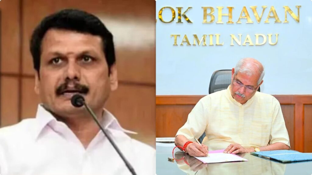 senthil balaji Governor approved