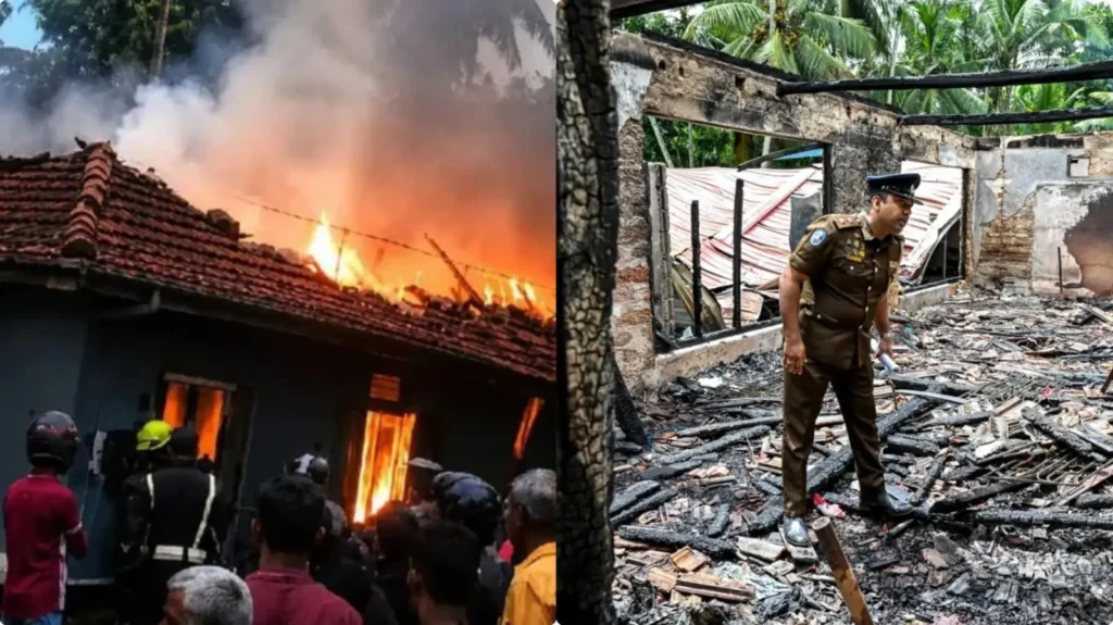 srilanka fire