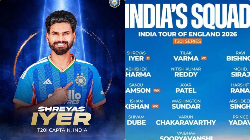 இந்திய T20 அணியின் புதிய கேப்டனாக ஷ்ரேயஸ் ஐயர் நியமனம்!. துணை கேப்டன் திலக் வர்மா!. t20 india team shreyas iyer