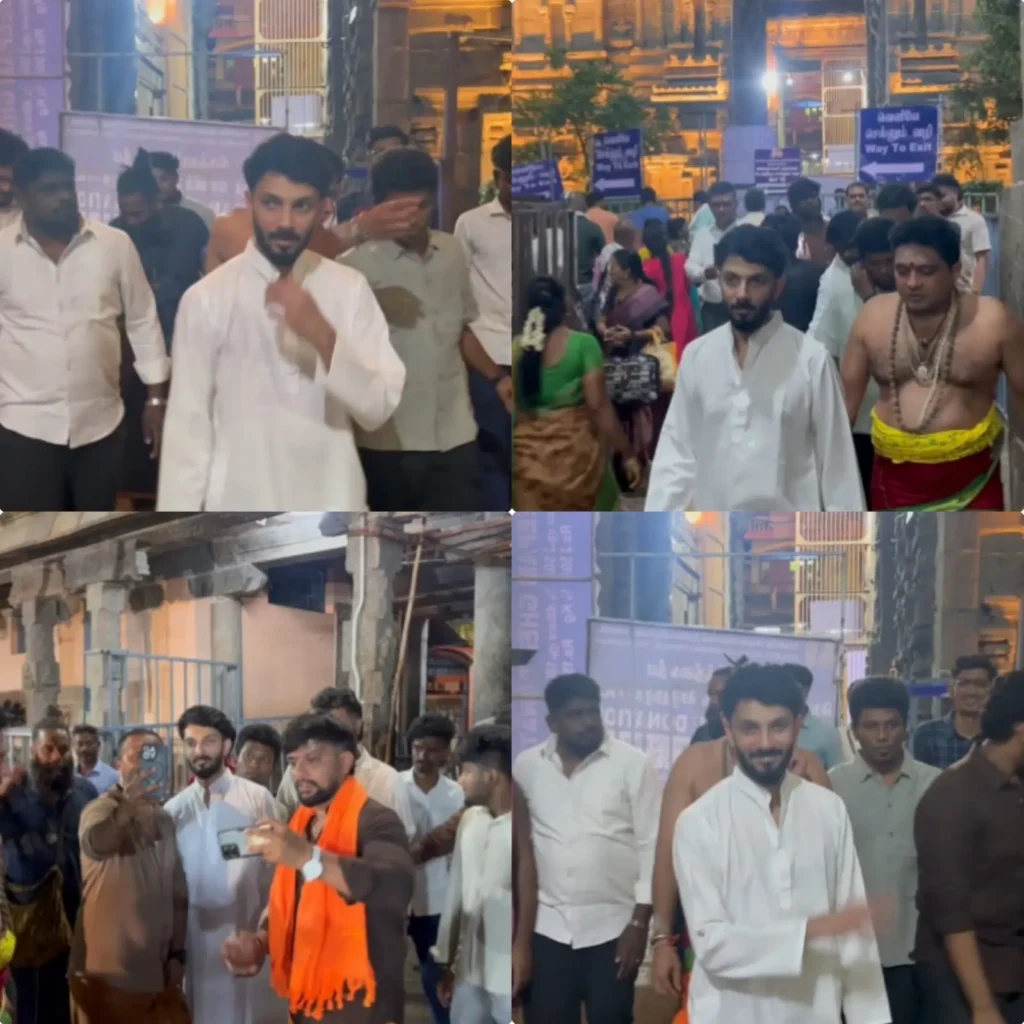 திருவண்ணாமலையில் அனிருத் சாமி தரிசனம்!. செல்ஃபி எடுத்து மகிழ்ந்த ரசிகர்கள்! thiruvannamalai aniruth