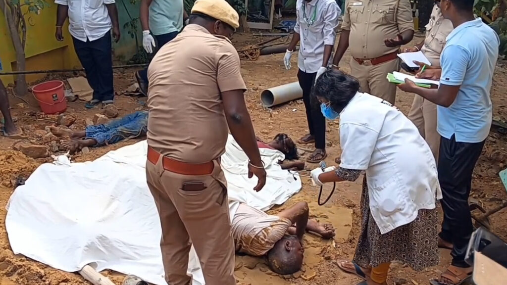 மாமல்லபுரம்; போர்வெல் பணியின்போது நேர்ந்த துயரம் ; மின்சாரம் தாக்கி 4 பேர் பலி! 018 EP DEATH
