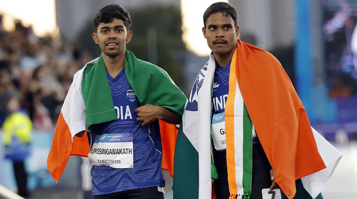 காமன்வெல்த்: ஆண்களுக்கான 100 மீ. ஓட்டத்தில் இந்தியா வரலாற்றுச் சாதனை! திலீப் காவிட் தங்கம், முகமது பாசில் வெள்ளி வென்று அசத்தல்! 3 33