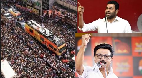 கரூர் கூட்ட நெரிசல் விவகாரம் : அமைச்சர் ஆதவ் அர்ஜூனாவுக்கு எதிரான வழக்கு..! நாளை விசாரிக்கும் உச்சநீதிமன்றம்..! 6 3