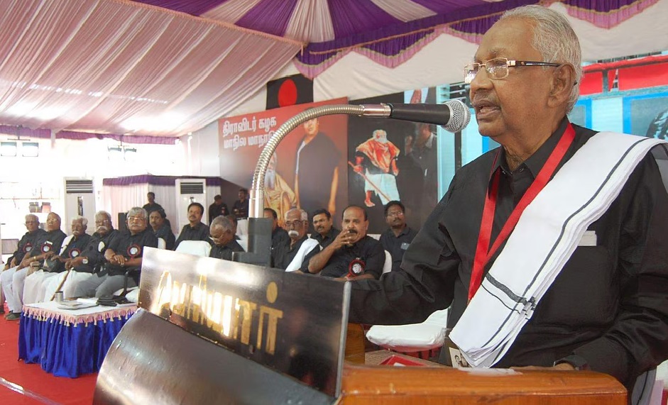 “இனத்தையும், பண்பாட்டையும் சீரழிக்கும் கலைத்துறை…”- கி.வீரமணி கவலை K Veeramani