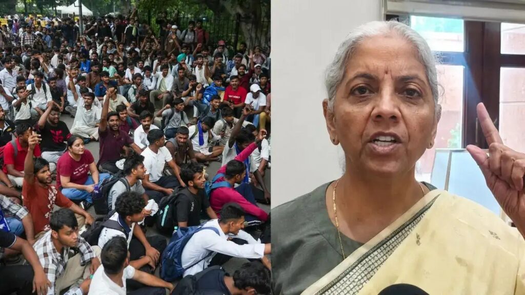 வினாத்தாள் கசிவை நியாயப்படுத்தும் நிதியமைச்சர்!. நிர்மலா சீதாராமனின் கருத்துக்கு கடும் கண்டனம்! Nirmala Sitharaman