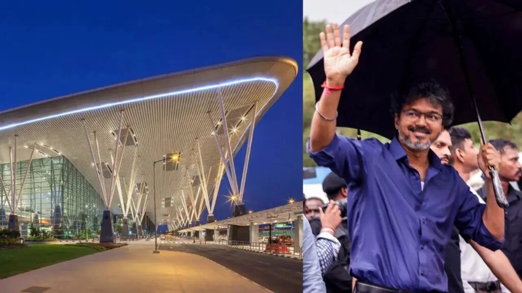 cm vijay Bengaluru Airport
