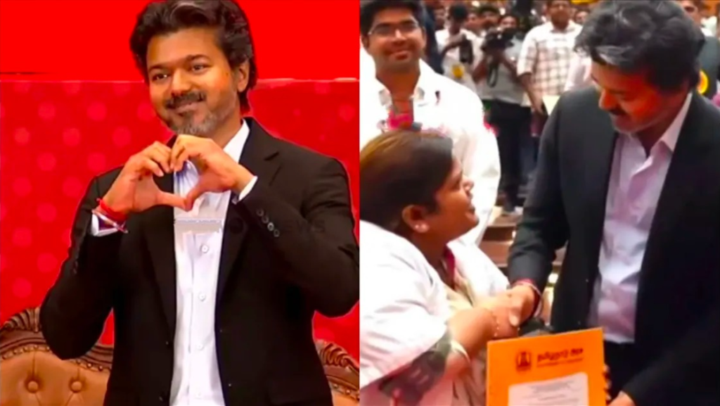 இந்தாங்க.. என் ‘ஹார்ட்’ உங்களுக்குத்தான்..!! மேடையில் CM விஜய் செய்த செயல்..!! image 16