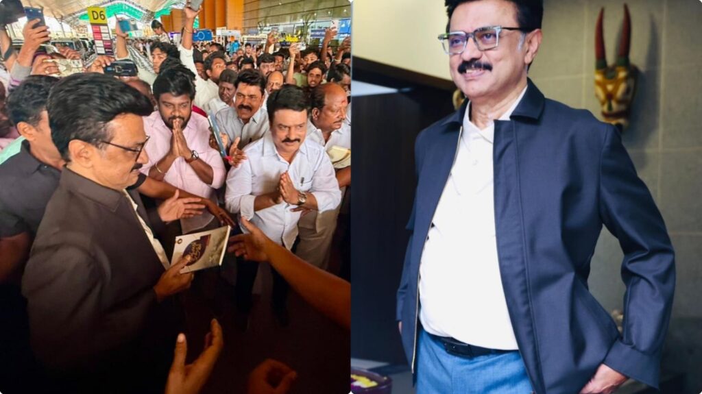 குடும்பத்துடன் லண்டன் புறப்பட்ட திமுக தலைவர் மு.க. ஸ்டாலின்!. stalin london visit