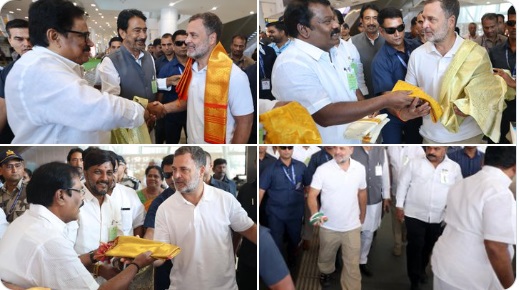"தமிழக காங்கிரசில் கோஷ்டி பூசல்" - ராகுல் காந்தி ஆதங்கம் 1 Rahul airport